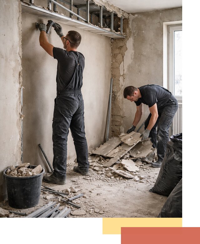 Демонтаж короба из гипсокартона в Анжеро-Судженске быстро и аккуратно