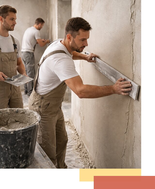 Штукатурка стен без маяков в Анжеро-Судженске быстро и качественно