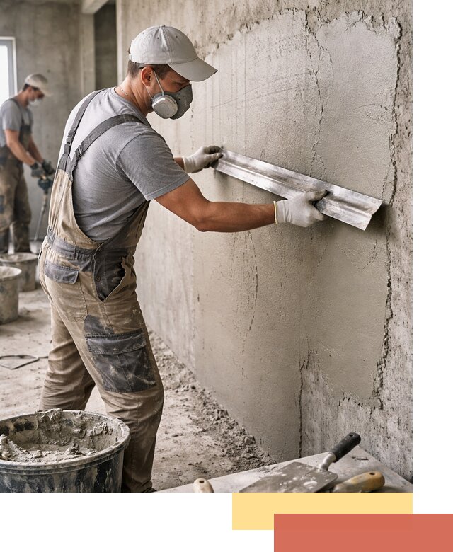 Штукатурка бетонных стен в Анжеро-Судженске качественно и долговечно