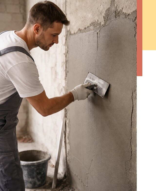 Штукатурка стен под плитку в Анжеро-Судженске от 4308 руб./м2 — выравнивание под плитку | ОТДЕЛОЧНИК-Нжр