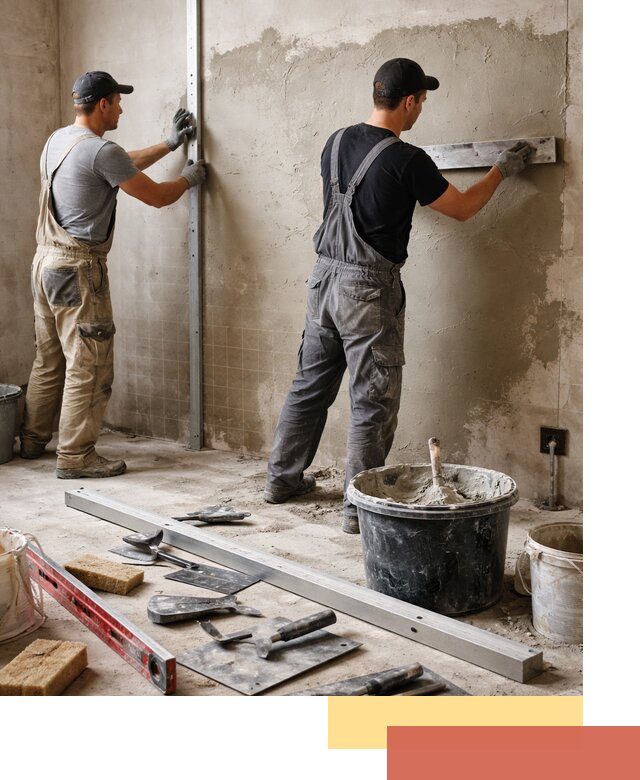 Профессиональная штукатурка стен под плитку в Анжеро-Судженске