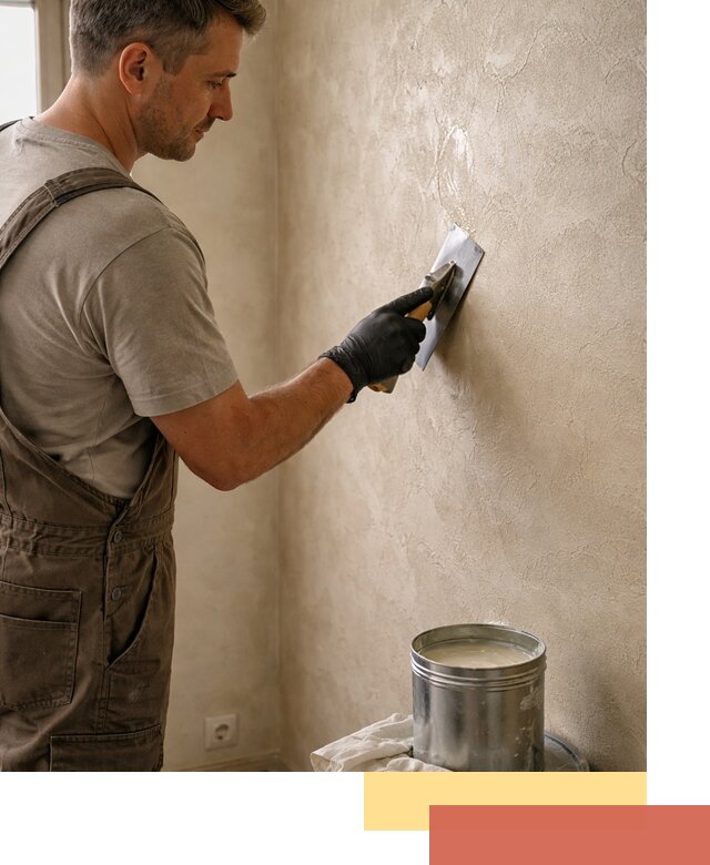 Нанесение воска на штукатурку в Анжеро-Судженске для защиты и блеска