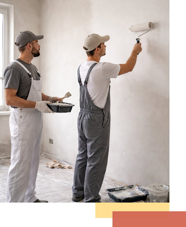 Покраска стен водоэмульсионной краской в Анжеро-Судженске