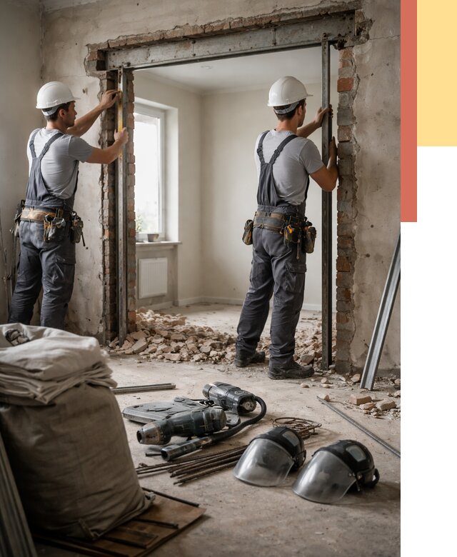 Расширение дверного проема в Анжеро-Судженске от 12821 руб. под ключ | ОТДЕЛОЧНИК-Нжр