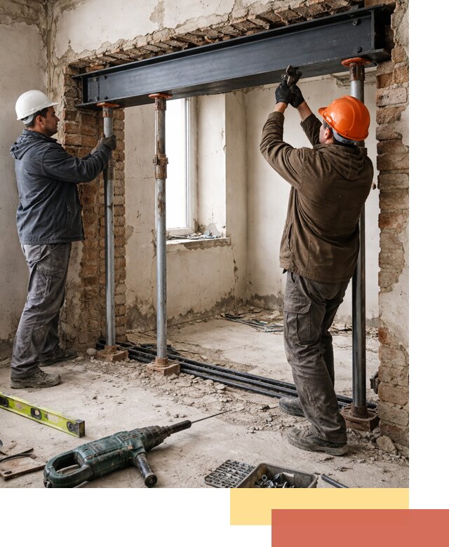 Усиление проема в стене в Анжеро-Судженске для расширения и безопасности