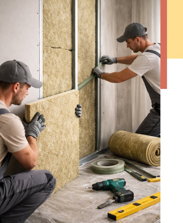 Шумоизоляция стен в Анжеро-Судженске под ключ от 1898 руб. | ОТДЕЛОЧНИК-Нжр