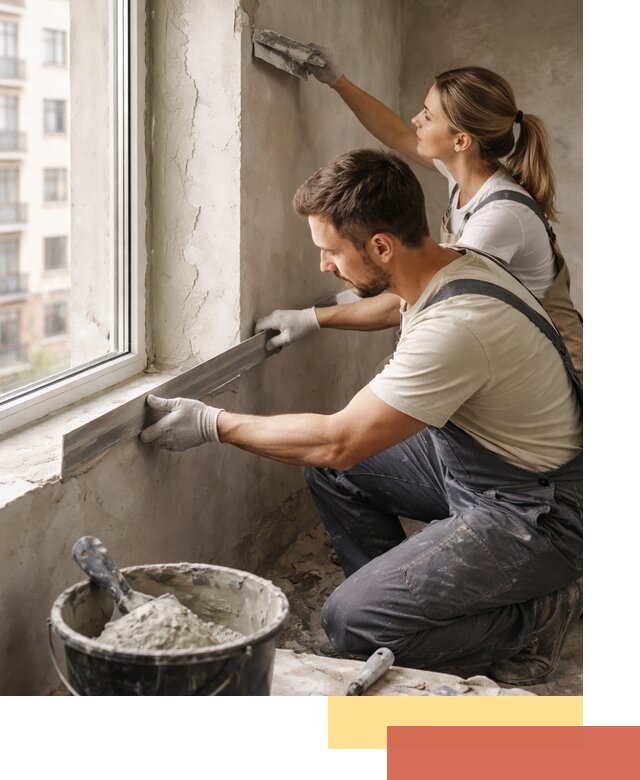 Штукатурка откосов дверей и окон профессионально в Анжеро-Судженске