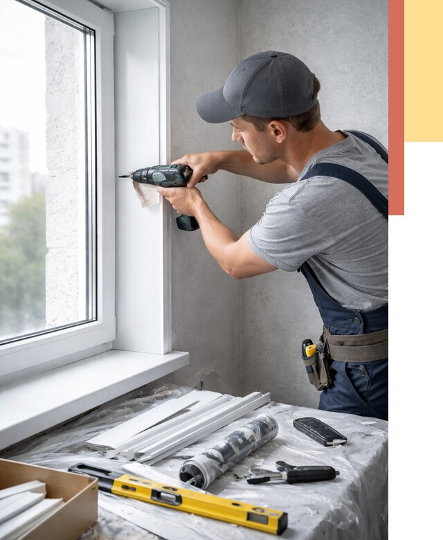 Установка пластиковых откосов в Анжеро-Судженске от 2308 руб. | ОТДЕЛОЧНИК-Нжр монтаж, быстро и недорого