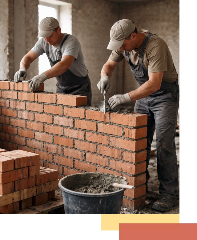 Кладка кирпичных перегородок под ключ в Анжеро-Судженске