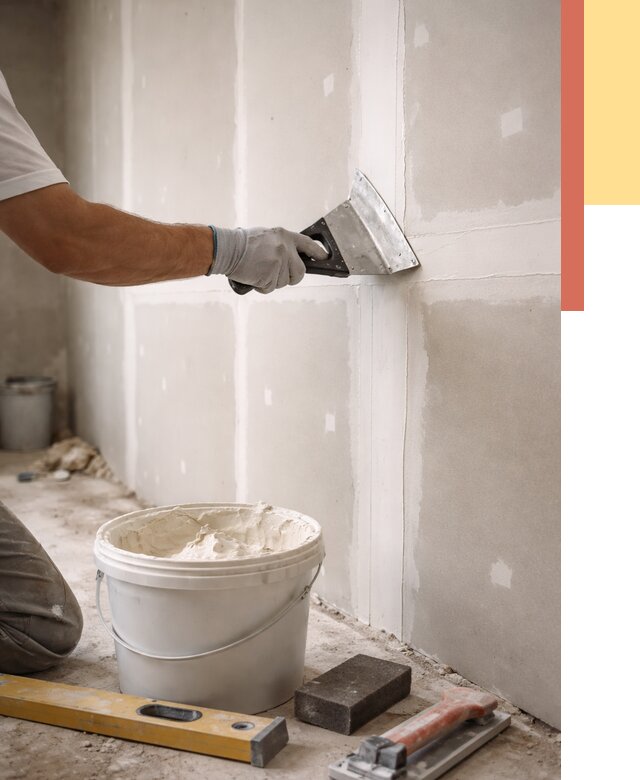 Шпаклевка перегородок из гипсокартона в Анжеро-Судженске от 2564 руб. — услуги ОТДЕЛОЧНИК-Нжр