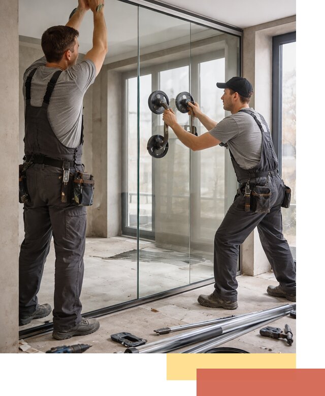 Цельностеклянные перегородки под ключ в Анжеро-Судженске