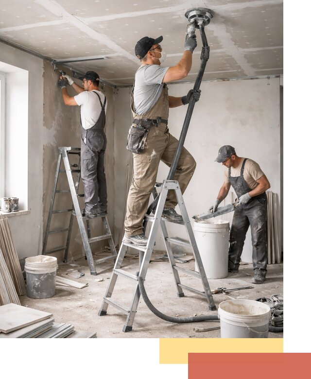 Ремонт потолка из гипсокартона в Анжеро-Судженске: быстрый и качественный монтаж