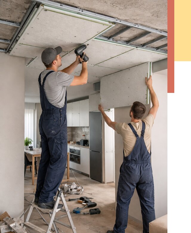 Шумоизоляция потолка панелями зипс в Анжеро-Судженске от 1898 руб. под ключ | ОТДЕЛОЧНИК-Нжр